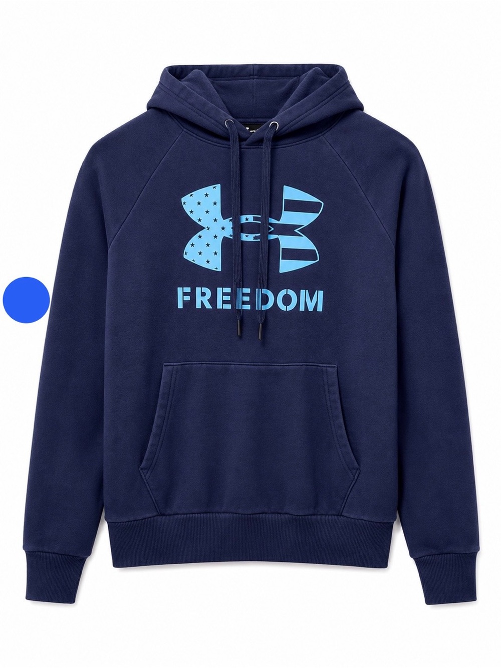 Under Armour Freedom Navy Pullover Hoodie Small Fleece Sweatshirt